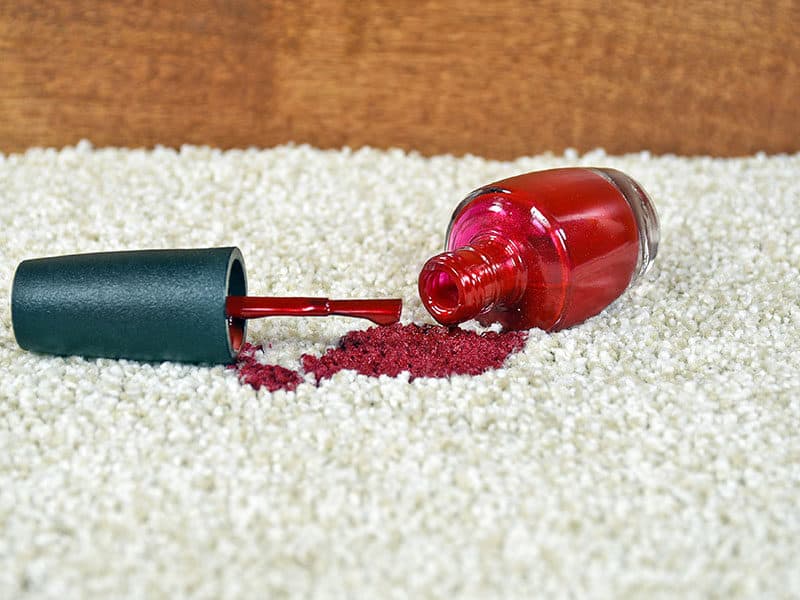 Red Nail Polish Spill