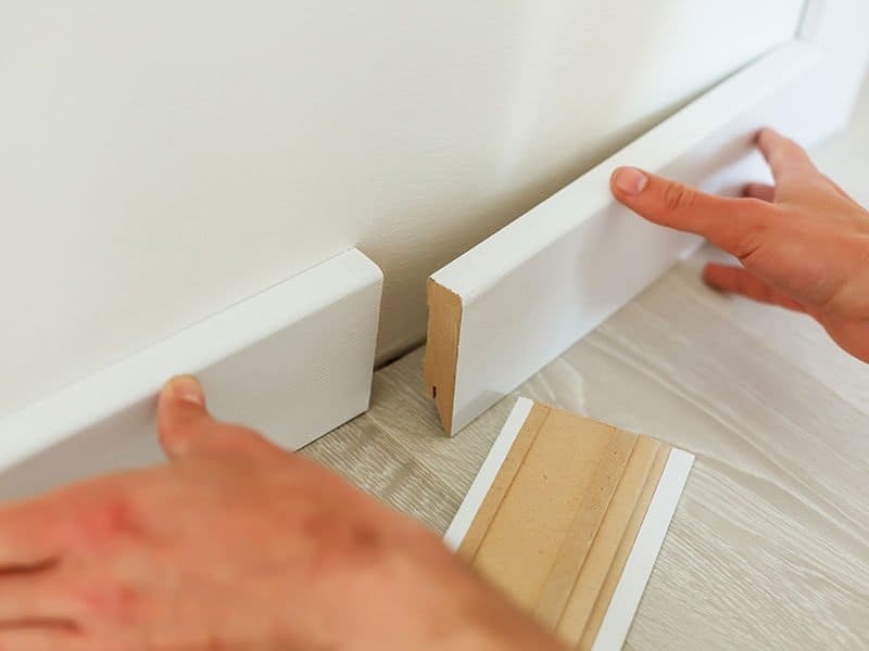 White Baseboard