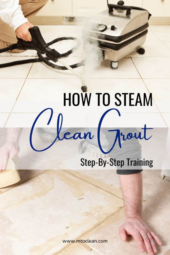 How to Steam Clean Grout Step